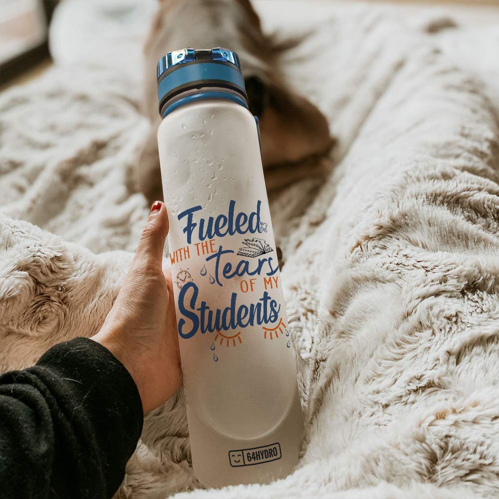 64HYDRO 32oz 1liter Rose Flower She Believed She Could so She Did Water Bottles with Time Marker, Motivational Water Tracker Bottle with Times to Drink for Home, Work, Gym, Fitness, Sports