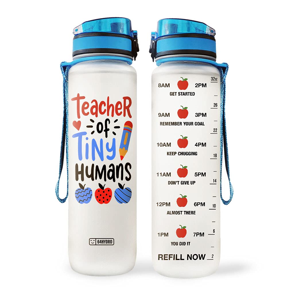 64HYDRO 32oz 1liter Rose Flower She Believed She Could so She Did Water Bottles with Time Marker, Motivational Water Tracker Bottle with Times to Drink for Home, Work, Gym, Fitness, Sports
