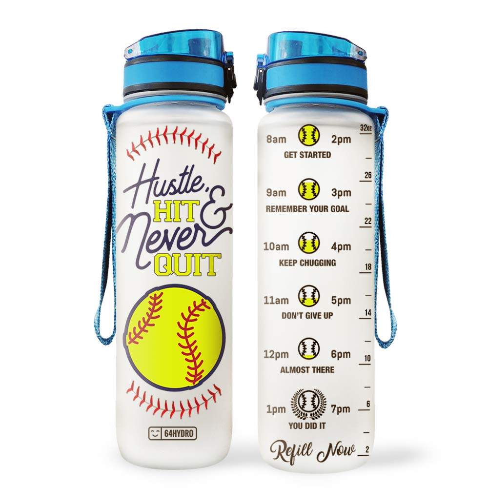 64HYDRO 32oz 1liter Rose Flower She Believed She Could so She Did Water Bottles with Time Marker, Motivational Water Tracker Bottle with Times to Drink for Home, Work, Gym, Fitness, Sports