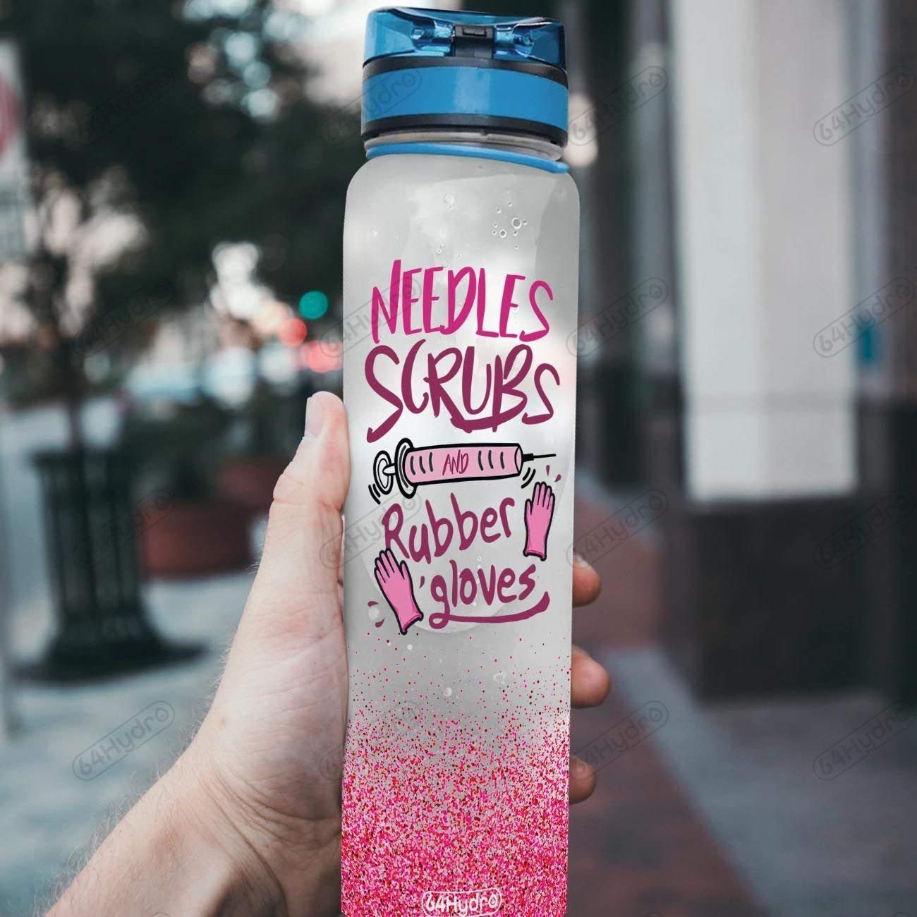 64HYDRO 32oz 1liter Rose Flower She Believed She Could so She Did Water Bottles with Time Marker, Motivational Water Tracker Bottle with Times to Drink for Home, Work, Gym, Fitness, Sports
