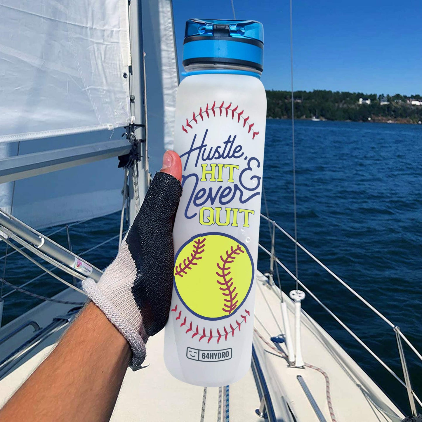 64HYDRO 32oz 1liter Rose Flower She Believed She Could so She Did Water Bottles with Time Marker, Motivational Water Tracker Bottle with Times to Drink for Home, Work, Gym, Fitness, Sports