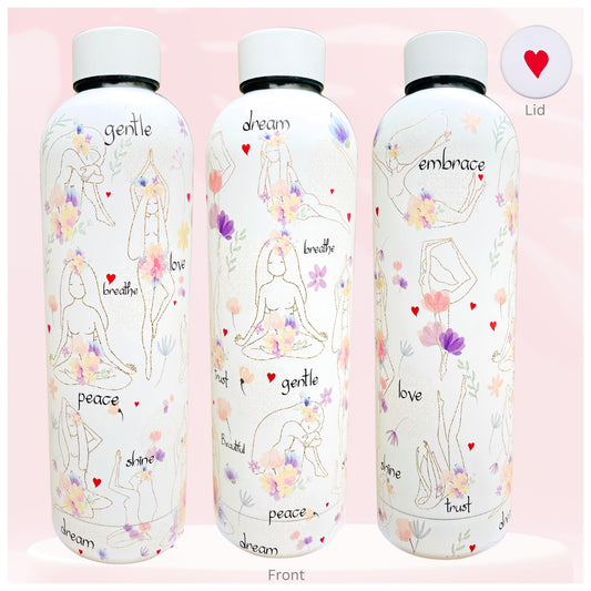 24oz Motivational Water Bottle – Be Unstoppable, Stainless Steel, Affirmation Bottle, Positive Gift for Women, Boss Lady, Inspirational Drinkware for Gym, Office, Travel
